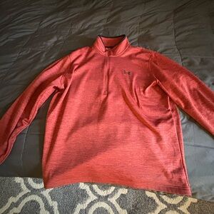 Under Armour Men's Red Zip-Up Sweater